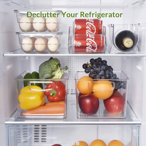 Stackable Egg Holder Organizer For Fridge And Freezer With Clear BPA Free Tray And Lids 12 Egg Capacity Kitchen Storage For Pantry Countertop Easy Slide Open Lids Space Saving Design Fits Most Fridges