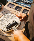 Using Pizza Docker For Bubble Free Crust And Even Cooking Create Consistently Uniform Crust Elevate Your Home Pizza Game Essential Tool For Perfect Crispy Pies Durable Polypropylene Build with dough on wooden board