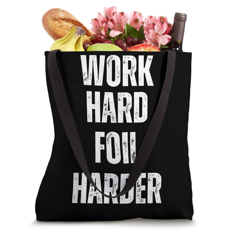Work Hard Foil Harder Wing Foil Tote Bag For Wing Surfing Fans And Wingboarding Coaches Durable 16 By 16 Inch Carry Tote