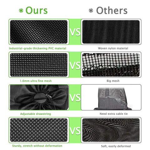 Comparison of Upgrade 24 By 26 Inch Pump Barrier Bag For Pond Filter Box Black Media Bag Mesh Bag With 1.6 Mm Wide Mesh and others