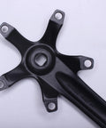 Black aluminum Beefy Universal Bike Crank Arm Set With Square Hole Crankset 130mm BCD, durable and easy fit for e-bikes
