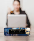 Personalized Acrylic Desk Plate With Your Name In Blue Coast Finish Custom Desk Nameplate For Office Decor