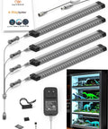 Under Cabinet LED Lighting Kit With Four Way Parallel Connection Touch Control Four Panels 1800 Lumens 6500K