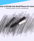 Compressed Graphite And Charcoal Sticks Set Of 18 For Drawing And Sketching Includes Black And White Charcoal Soft Medium Hard