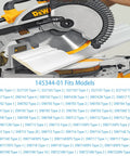 Miter Saw Replacement Blade Bolt M8 16mm Hex Flange Bolt on miter saw, model compatibility list visible