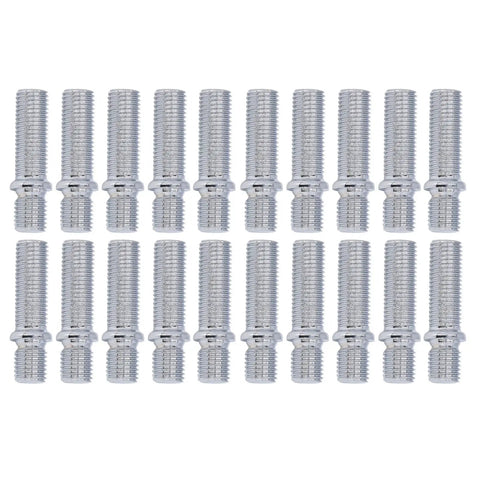Hot Wheels Wheel Conversion Stud Kit With 20 Extended 50mm Studs For European Rides M12X1.25 To M12X1.5 Heat Treated Steel Zinc Plated Upgrade Your Bolt Set Now, 20 zinc-plated steel studs