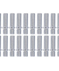 Ultimate 20-Piece Wheel Conversion Stud Kit With 50mm Length And Extended Shank For European Rides To Spice Up Your Custom Setup And Ensure Super Secure Mounting On Aftermarket Wheels. 20 zinc-plated steel studs