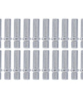 Heavy Duty 33mm Shank Extended Wheel Conversion Stud Kit Heat Treated Grade 10.9 Steel Zinc Plated 50mm Length Screw Adapters For Euro Cars 20 Pack M12*1.25 To M12*1.5 Perfect Fit Upgrade, 20 silver wheel studs
