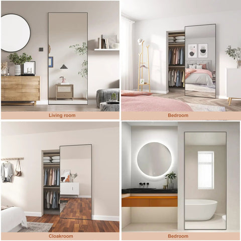 Badass Quality Mirrored Sliding Barn Door Featuring Slick Steel Construction And No Fuss Soft Close Track in living room setting.