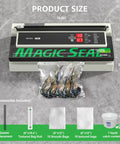 Pro Level 16 Inch Commercial Vacuum Sealer Machine Boasting Dual Pump Setup And Quick Auto Cool Down Rock Hard Design For Serious Meat Packing And Mylar Preservation Runs Smooth Every Time with shrimp bags.