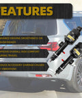 Rear Hydraulic Air Suspension Shock Absorber Strut Set For Infiniti QX56 2011 2013 And QX80 2014 2023 Left And Right Replacement 56210 1LA4A 56211 1LA4A Plug And Play Easy Install with vehicle background and feature details