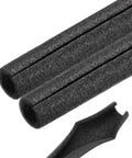 2 Pack Pipe Insulation Foam Tubes 0.6 Inch ID By 1 Inch OD 3 Feet Long Black Keeps Copper Water Lines From Freezing Heat Preservation