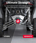 X3 Rear Radius Arms For Can Am X3 And X3 Max 72 Inch Durable Upgrade With Box Section Tubing And One Eighth Inch Wall Four Times Stronger Than Stock Adjustable Bushings For Precise Drifts And Smooth Handling rear suspension comparison
