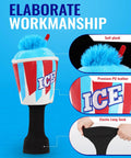 Ice Slushie Cup Golf Driver Cover 460cc Head Cover For Golf Clubs, Funny Milk Shake Ice Cream Theme, blue and red cover details