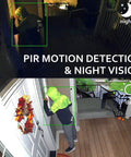 Video Doorbell Camera With Chime 1080P HD Wireless WiFi Motion Detection Two Way Audio Night Vision IP65 Waterproof Battery Powered