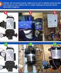 Two Pack 110V Water Pressure Booster Pump With Beefy 5.5 GPM At 70 PSI, Self Priming Industrial Water Pump installation examples