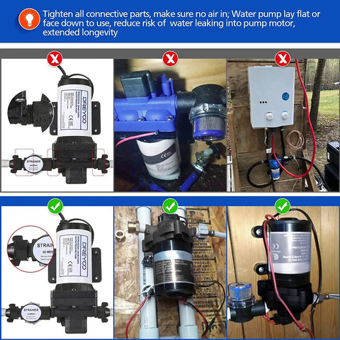 Two Pack 110V Water Pressure Booster Pump With Beefy 5.5 GPM At 70 PSI, Self Priming Industrial Water Pump installation examples