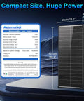 Beefy 100W Bifacial Solar Panel N Type 12V 18BB 25 Percent High Efficiency A Plus Monocrystalline Cell IP68 Waterproof specifications