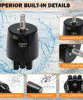 Outboard Hydraulic Steering Pump Helm For Boats Up To 300 HP Front Mount Go To Universal Fit with replaceable shaft seal and ORB fittings