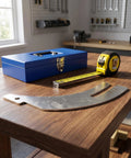 Rock Solid Table Saw Riving Knife Metal Splitter Guard For Woodworking Safety Kickback Prevention Precision Workshop Upgrade on wooden table.
