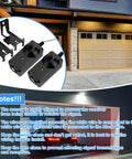 Easy Install Garage Door Safety Sensor Beams Kit With Brackets Replacement For Obstruction Detection Fits 41A5034 801CBP