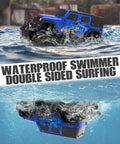 Amphibious RC Car For All Terrain Fun Beasts On Wheels 1 To 16 Scale 2.4GHz Remote Control Monster Truck on water surface