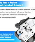 Rear Trunk Latch Lock Actuator Motor 64600-53060 for Lexus IS F IS250 IS350 2006-2013 with reasons for replacement listed