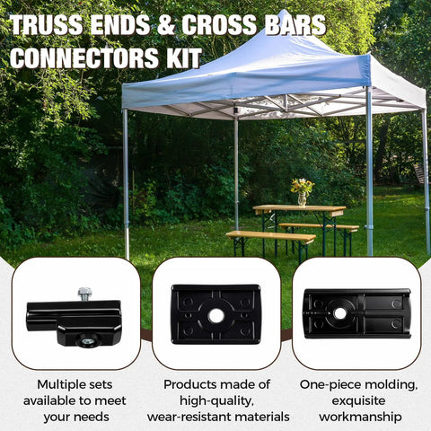 Six Pack Canopy Truss End And Cross Bar Connectors For Ten By Ten Pop Up Canopy Awning Replacement Kit under canopy