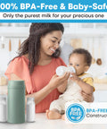 Portable Breast Milk Cooler Keeps Pumped Milk Chilled For Thirty Hours Straight Up No Fridge Required BPA Free insulated tote with baby.