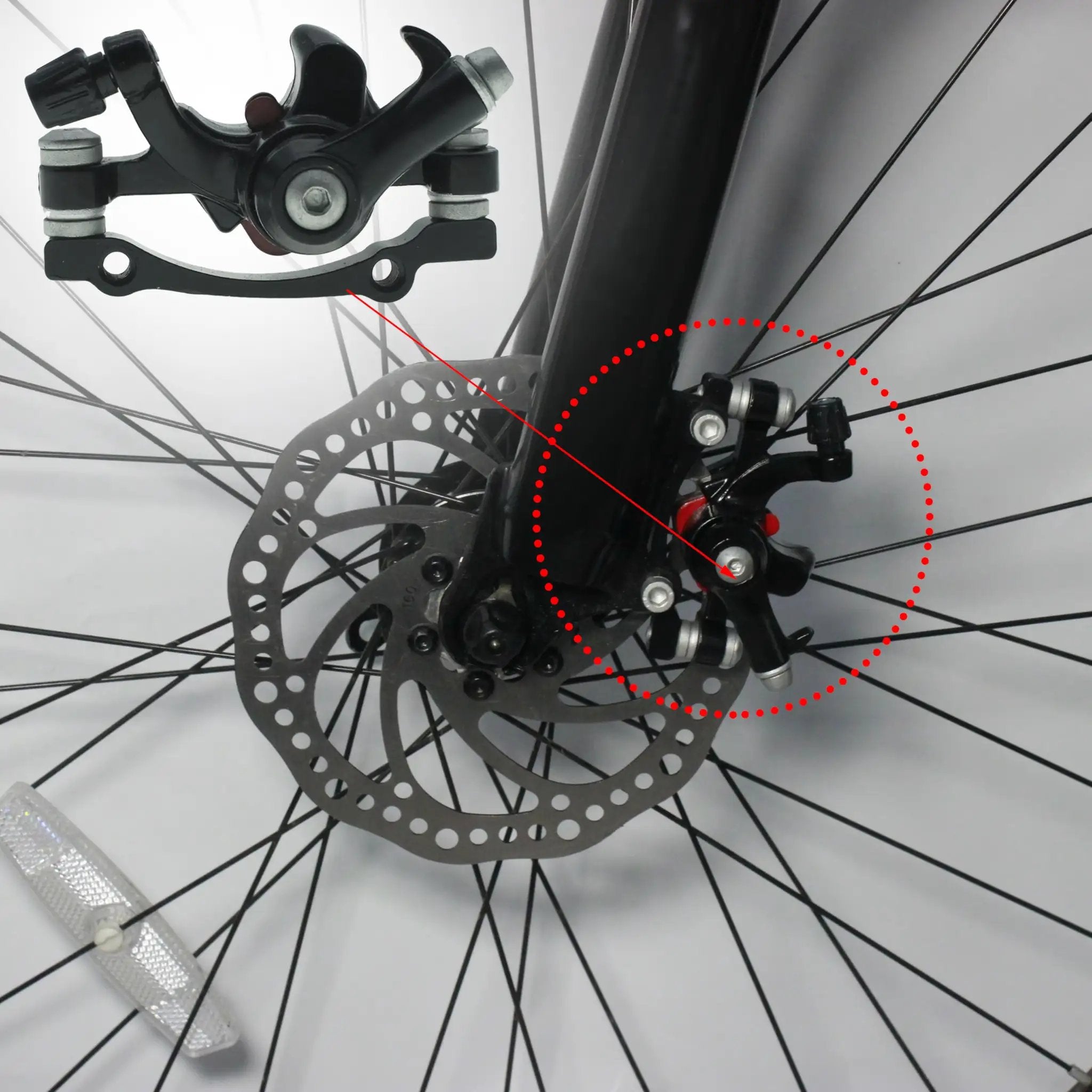 Front And Rear Disc Brake Kit With 2 X 160MM Rotors ✓