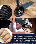 13 Piece Wood Carving Disc Set For Four And A Half Inch Angle Grinders With Carbon Steel Discs and arc-shaped grinding discs