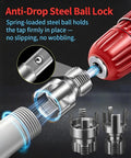 6-In-1 Heavy-Duty PVC Pipe Threading Tool Kit with anti-drop steel ball lock mechanism