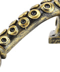 Close-up of Dope Octopus Door Handle Resin Heavy Duty Vintage Bronze Cupboard Furniture Pull With Steampunk Design