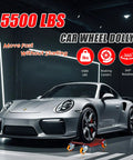 Heavy Duty 5500 Lbs Car Wheel Dolly Set With Anti Skid Plates And 360 Swivel Wheels Steel Vehicle Mover For Garage Suv Truck Zero Sweat Hella Smooth Relocation Tool featuring dolly under a sports car.