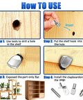 How to use Top Shelf Nickel Plated Shelf Pins Kit Includes Sixty Four Workhorse Pegs for easy shelf installation.