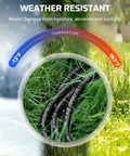 One To Three Outlet Power Splitter Cord With 18 Inch Heavy Duty 16 AWG 3 Conductor SJTW Wire in grass showing weather resistance