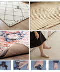 No More Squeaks Floor Repair Kit With 50 Screws For Wood Floors setup instructions with carpet overlaying images