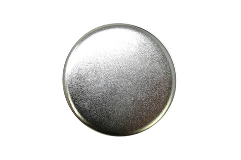 Beat The Wobble Instantly 1 1/4 Inch Round Floor Protectors heavy duty silver steel base floor glide top view