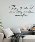 Crazy Loud Love Wall Decal Vinyl Sticker Inspirational Family Quote Art For Bedroom Living Room Office Decor Peel And Stick