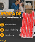 Top Notch Dryer Heating Element Replacement displayed with dryer background and highlighted coils.