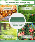 34 Gallon Outdoor Compost Bins Two Pack for Yard Waste and Kitchen Scraps, Reusable Garden Bags folded for storage use