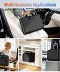 Legit Heavy Duty Fireproof Document Safe Box With Lockable Zipper in car, office, and travel scenarios showcasing versatility.