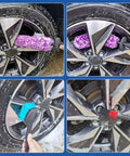 4 Pack Wheel And Tire Cleaning Brush Kit For Cars, Motorcycles, RVs And Trucks, Ultra Soft Synthetic Woolies, 360 Bendable Bristles, No Spatter, Includes Stiff Tire Brush And Soft Detailing Brush For Rims, Hubs And A Next Level Clean wheel brushes on alloy rims