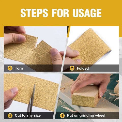Steps for using Longboard Sandpaper 220 Grit Two And Three Quarter Inch Wide By Twenty Yard PSA Roll Aluminum Oxide Sheet