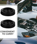 Tire Changer Cylinder Seal Kit 2 Pack With Dust Seal Durable Plastic Replacement Parts For Quick Easy Plug And Play Installation And Dust Protection Compatible With Most Tire Changer Machines, black seal kit