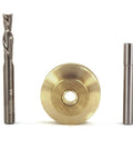 Pro Grade Solid Brass Inlay Kit For Woodworking And Repairs Ultra Precise Router Inlay System with bit and centering pin
