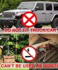 Beefy 12V 4000 LB Electric Winch Kit With About 33 Feet Steel Rope For ATV UTV Tow Off Road Use Includes Wireless Remote Control And Mounting Bracket Included, shown with use limits