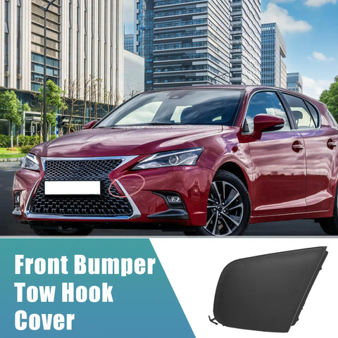Pair Front Left And Right Bumper Tow Hook Covers For Lexus CT200h 2014 2015 2016 2017 Replacement Tow Eye Cap OE 5212776904 5212876904