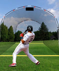 Portable Baseball Batting Cage Net For Outdoor And Indoor Practice, 13 By 10 By 8 Feet, used by batter in field