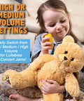 Child with Plug And Play MP3 Sound Module For Stuffed Animals With Extended Two Hour Recording Time, controlling toy bear.